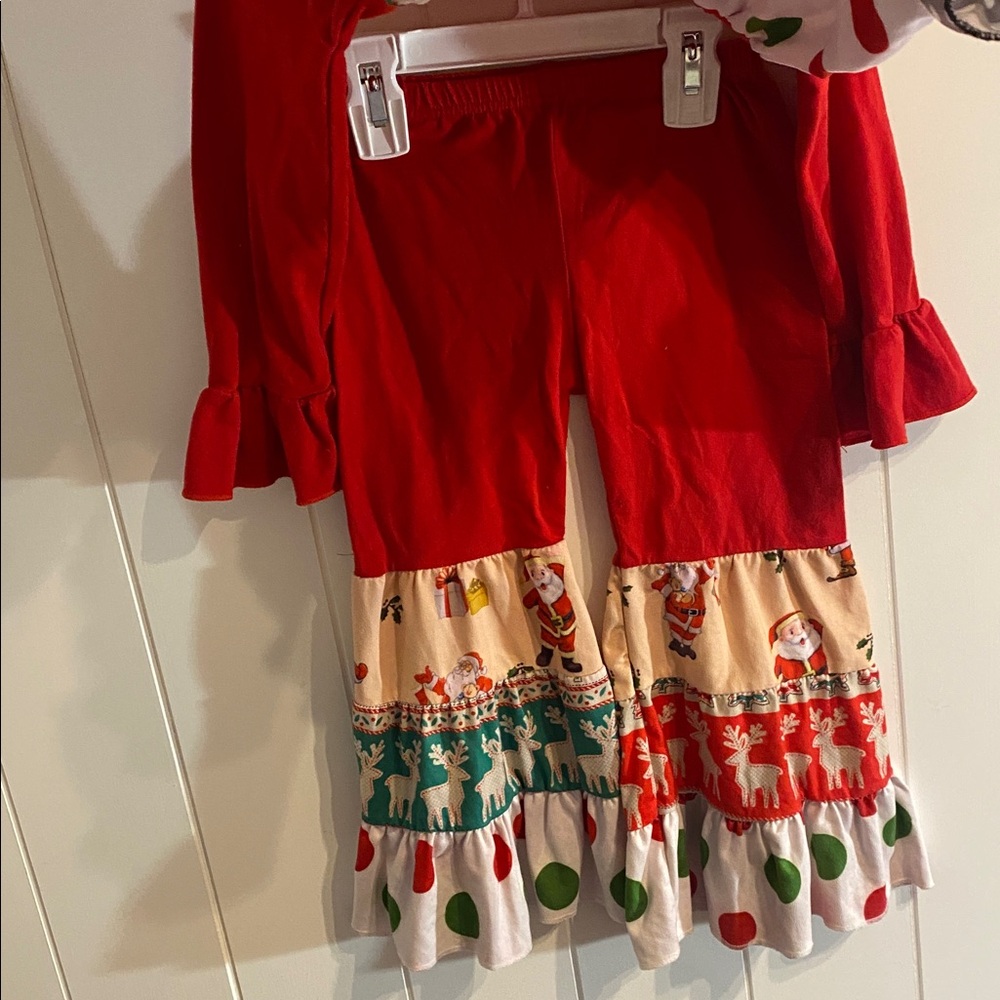 Festive Red and Multicolor Holiday Dress - Picture 5 of 6
